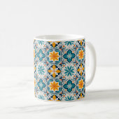 Portugese Azulejo-mok – Traditioneel tegelpatroon Koffiemok (Voorkant rechts)