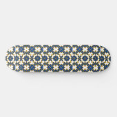 Portugese Azulejo-patroon Skateboarddek – Blauw  Persoonlijk Skateboard (Horizontaal)