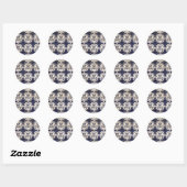portugese azulejo ronde sticker (Vel)