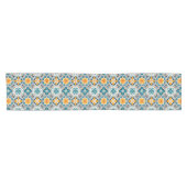 Portugese Azulejo Tafelloper – Blauw & Geel (Horizontaal)
