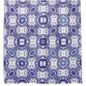 Portugese  azulejo-tegels. Minimale vormgeving. Douchegordijn (Voorkant)