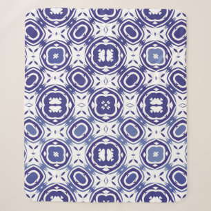 Portugese azulejo-tegels. Minimale vormgeving. Sherpa Deken