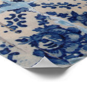 Portugese Azulejo-tegels Poster (Hoek)