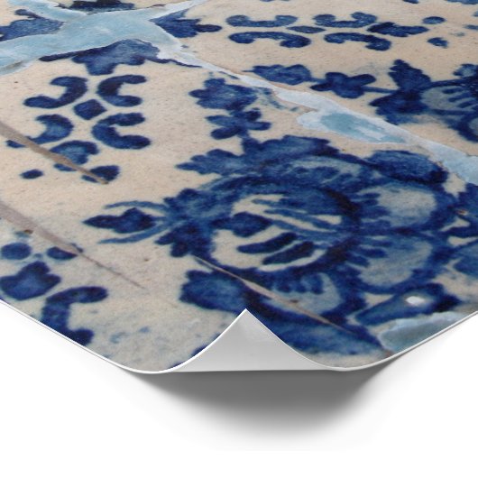 Portugese Azulejo-tegels Poster (Hoek)