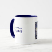 Portugese azulejo-tieren mok (Voorkant links)