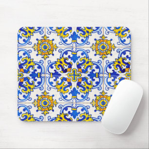 Portugese Azulejo Tile Mosaic Computer Muismat