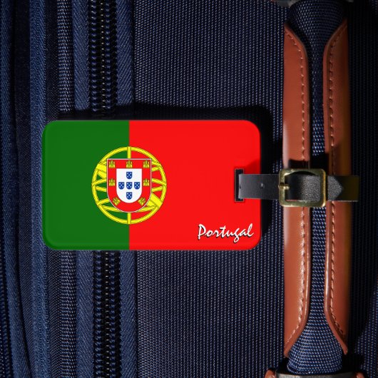 Portugese Bagagelabels, patriottische Portugese vl Bagagelabel (Voorkant Insitu 4)