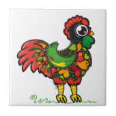 Portugese Barcelos Rooster Tegeltje (Voorkant)