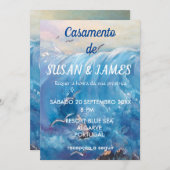 Portugese bestemming Seascape Kaart (Voorkant / Achterkant)