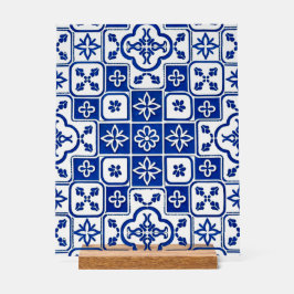 Portugese Blauwe Azulejo-tegel Acryl bord – Tradit