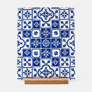 Portugese Blauwe Azulejo-tegel Acryl bord – Tradit