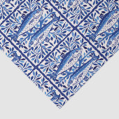 Portugese blauwe en witte sardine tissuepapier (Detail)