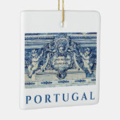 Portugese blauwe en witte tegels met engelen keramisch ornament (Rechts)