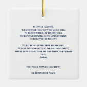 Portugese blauwe en witte tegels met engelen keramisch ornament (Achterkant)