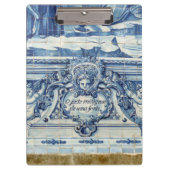 Portugese blauwe en witte tegels met engelen klembord (Voorkant)