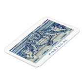 Portugese blauwe en witte tegels met engelen magneet (Linkerzijde)