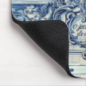 Portugese blauwe en witte tegels met engelen muismat (Hoek)