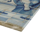 Portugese blauwe en witte tegels met engelen snijplank (Hoek)