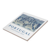 Portugese blauwe en witte tegels met engelen tegeltje (Zijkant)