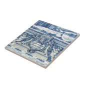 Portugese blauwe en witte tegels met engelen tegeltje (Zijkant)