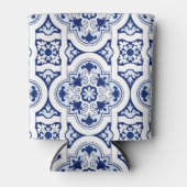 Portugese blauwe koelbox blikjeskoeler (Voorkant)