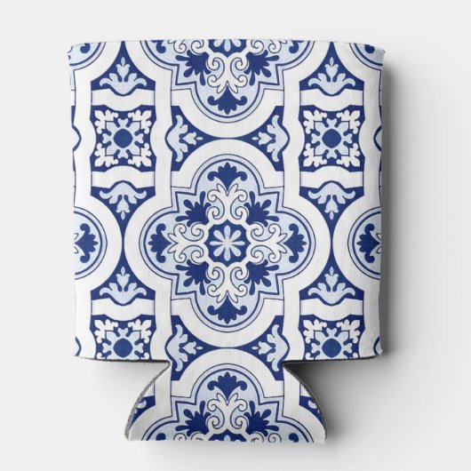 Portugese blauwe koelbox blikjeskoeler (Achterkant)