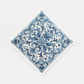 Portugese blauwe luiers servet (Hoek)