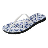 Portugese blauwe teenslippers (Schuin)