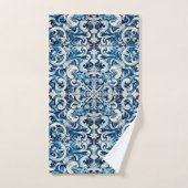 Portugese blauwe tegel bad handdoek (Handdoek)