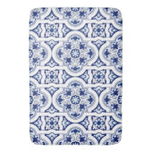 Portugese blauwe tegel badmat (Voorkant Verticaal)