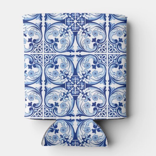 Portugese blauwe tegel blikjeskoeler (Achterkant)