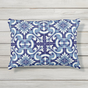 Portugese blauwe tegel buitenkussen