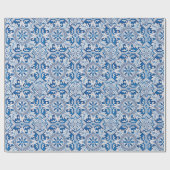 Portugese blauwe tegel cadeaupapier (Vlak)