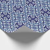 Portugese blauwe tegel cadeaupapier (Hoek)