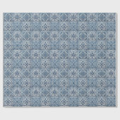 Portugese blauwe tegel cadeaupapier (Vlak)