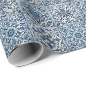 Portugese blauwe tegel cadeaupapier (Rol Hoek)