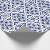 Portugese blauwe tegel cadeaupapier (Hoek)