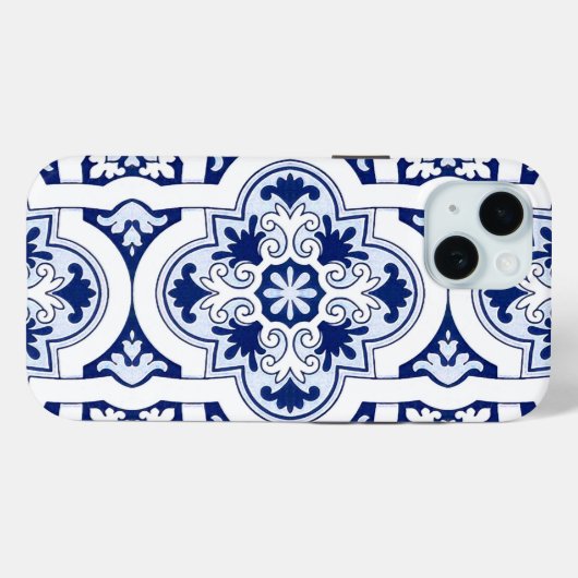 Portugese blauwe tegel Case-Mate iPhone case (Achterkant (horizontaal))