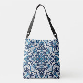 Portugese blauwe tegel crossbody tas (Achterkant)