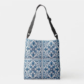 Portugese blauwe tegel crossbody tas (Achterkant)