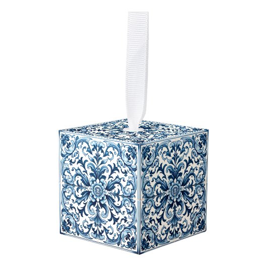 Portugese blauwe tegel decoratie (Voorkant hoekig)