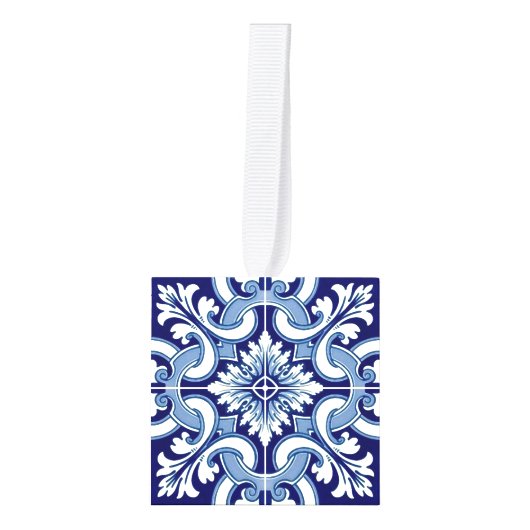 Portugese blauwe tegel decoratie (Voorkant)