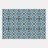 Portugese blauwe tegel inpakpapier vel (Voorkant)