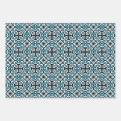 Portugese blauwe tegel inpakpapier vel (Voorkant)