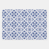 Portugese blauwe tegel inpakpapier vel (Voorkant 3)
