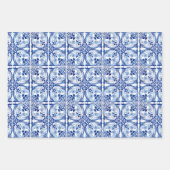 Portugese blauwe tegel inpakpapier vel (Voorkant 2)