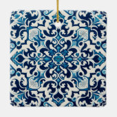 Portugese blauwe tegel keramisch ornament (Achterkant)
