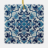 Portugese blauwe tegel keramisch ornament (Voorkant)