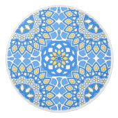 Portugese blauwe tegel keramische knop (Voorkant)