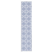 Portugese blauwe tegel korte tafelloper (Voorkant)